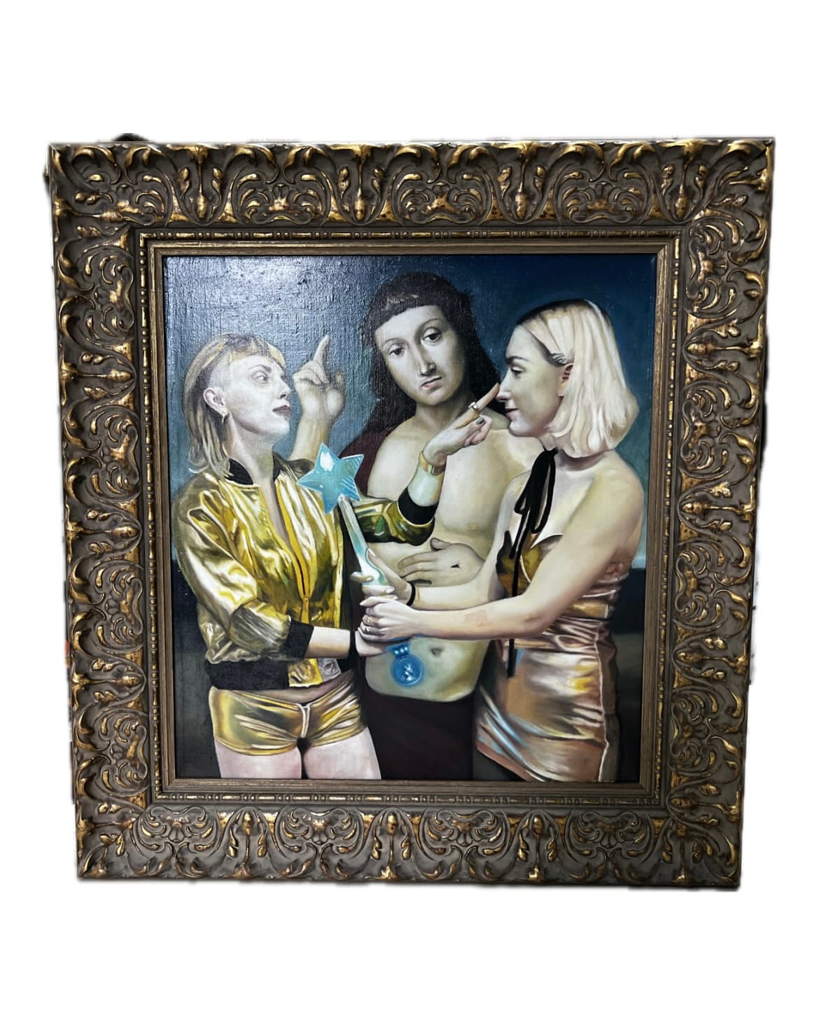 Historické rámování s patinou — Restaurovaný blondelový rám | Atelier Homolka