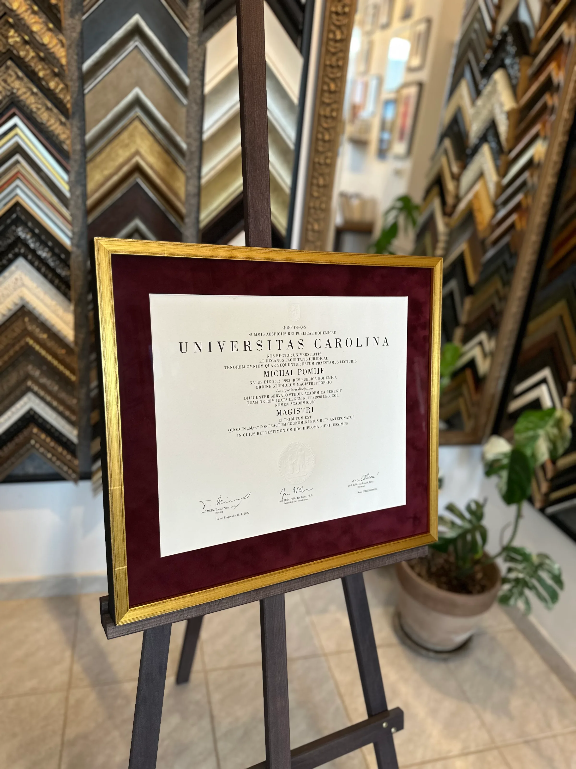 Ukázka rámování —  | Atelier Homolka