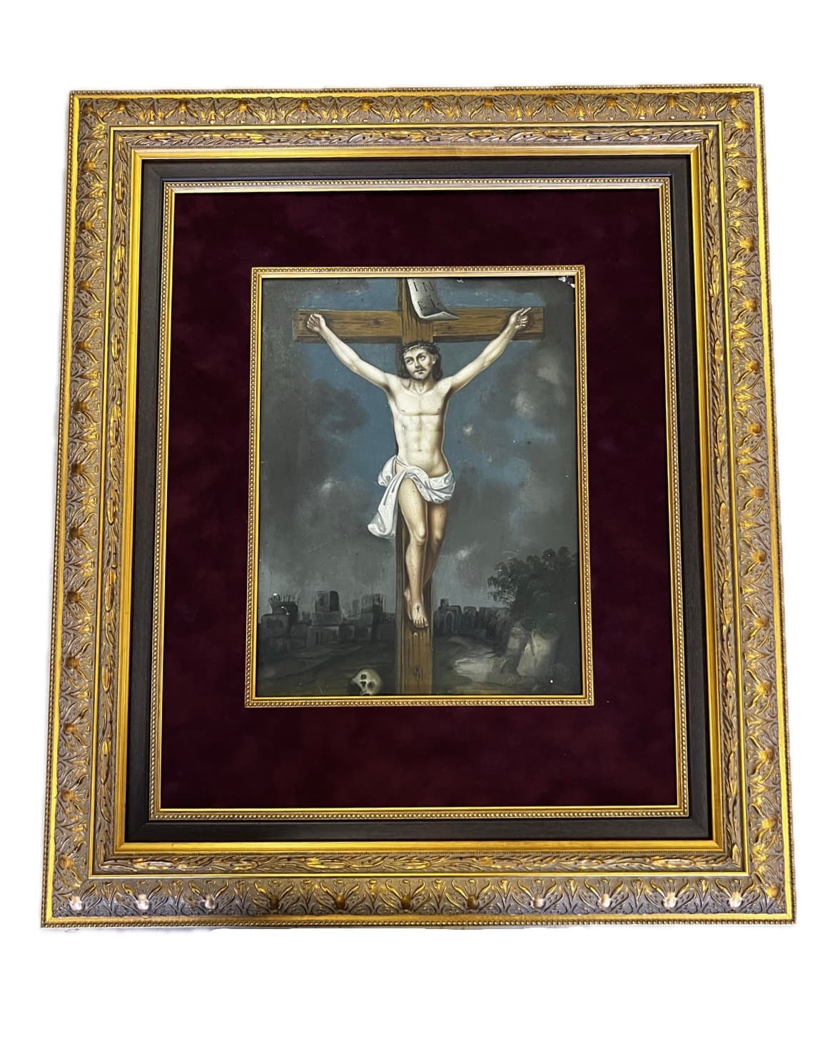 Skládané rámy s profilací — Kazetový rám, zlatá patina | Atelier Homolka