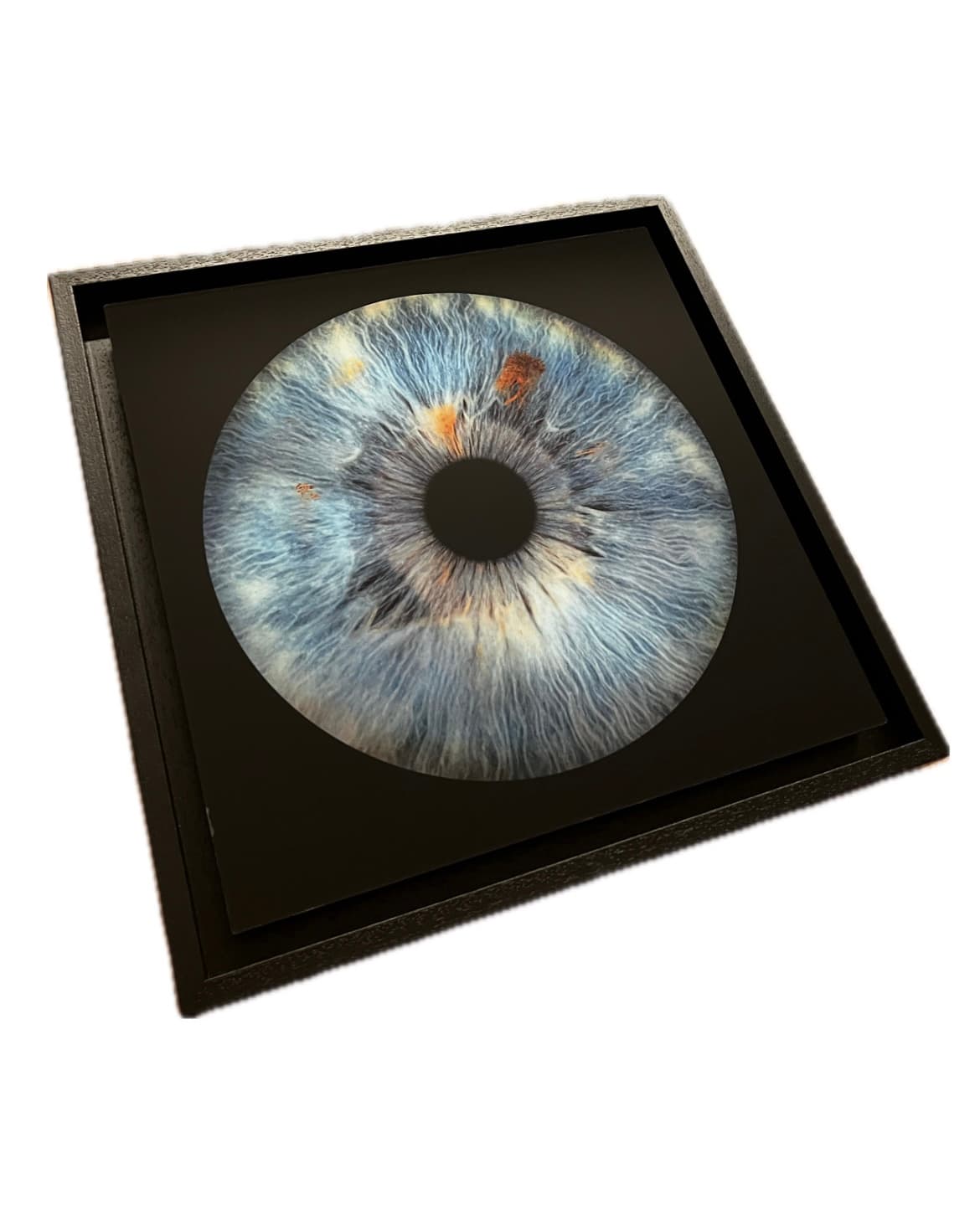 Moderní zarámování v tmavém profilu — Dřevěný rám, mořený dub | Atelier Homolka